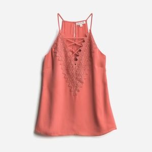 Never Worn - Nine Britton Araminta Lace Detail Blouse - Dark Pink Size M
